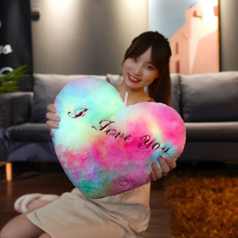 34CM Kreatives Spielzeug Leuchtendes Kissen Weiche Angefüllte Plüsch Leuchtende Bunte Sterne Kissen Led Licht Spielzeug Geschenk Für Kinder Kinder Mädchen