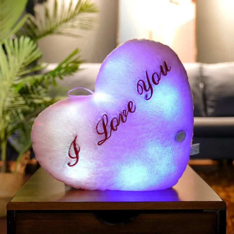 34CM Kreatives Spielzeug Leuchtendes Kissen Weiche Angefüllte Plüsch Leuchtende Bunte Sterne Kissen Led Licht Spielzeug Geschenk Für Kinder Kinder Mädchen