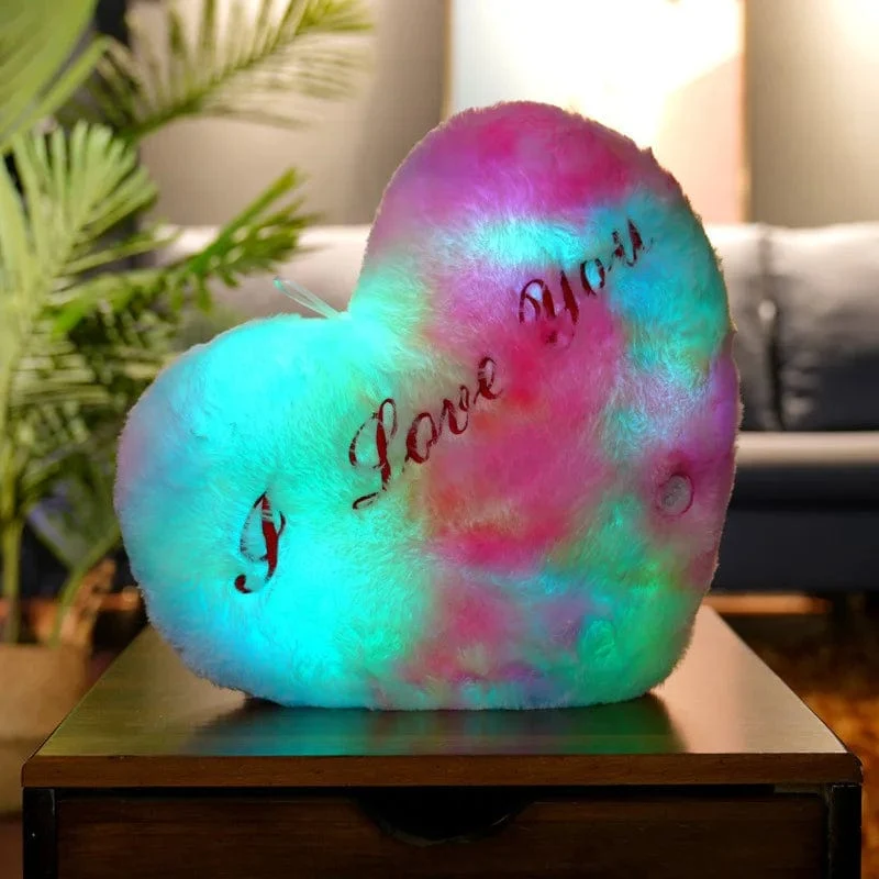 34CM Kreatives Spielzeug Leuchtendes Kissen Weiche Angefüllte Plüsch Leuchtende Bunte Sterne Kissen Led Licht Spielzeug Geschenk Für Kinder Kinder Mädchen