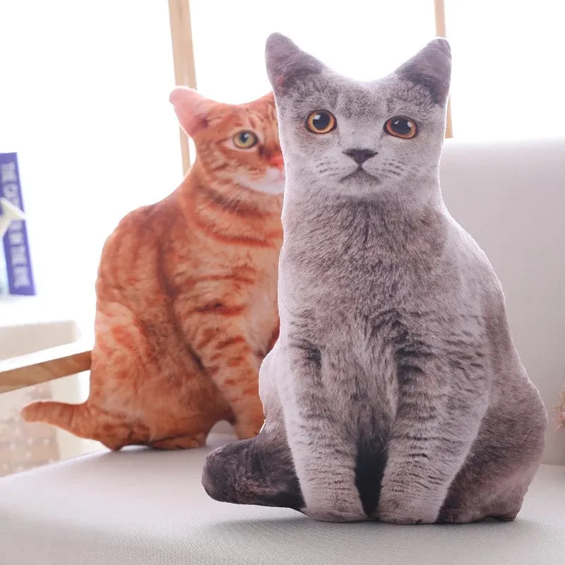 1 stück 50 cm Simulation Plüsch Katze Kissen Weiche Kuscheltiere Kissen Sofa Decor Cartoon Plüsch Spielzeug für Kinder Kinder Geschenk