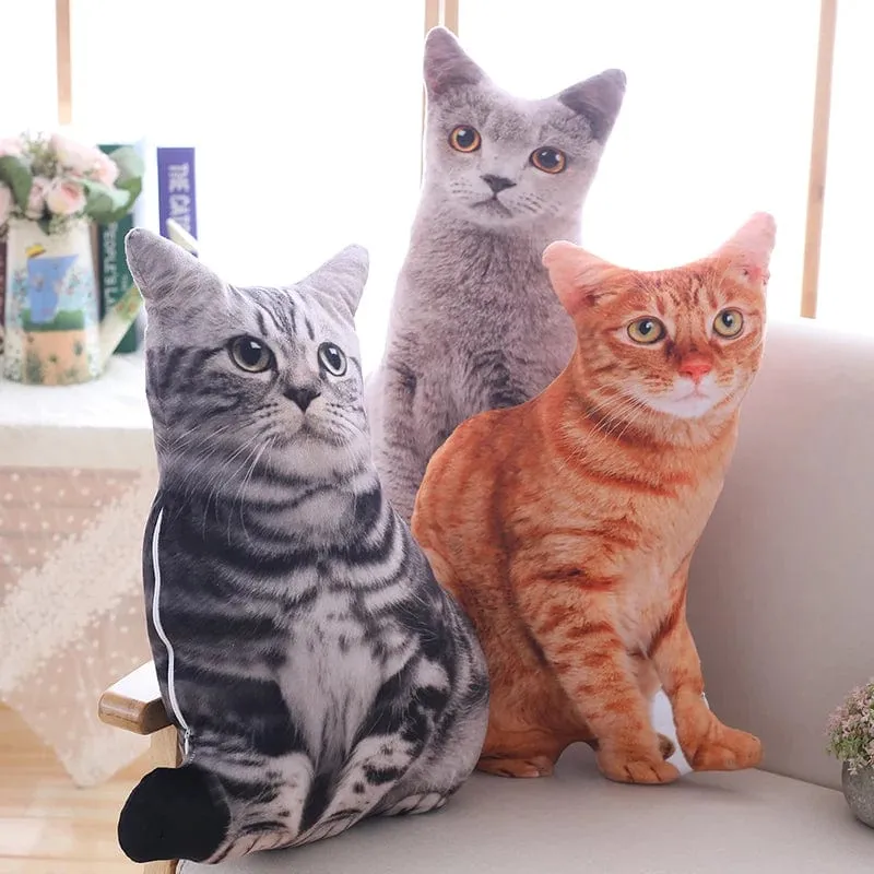 1 stück 50 cm Simulation Plüsch Katze Kissen Weiche Kuscheltiere Kissen Sofa Decor Cartoon Plüsch Spielzeug für Kinder Kinder Geschenk