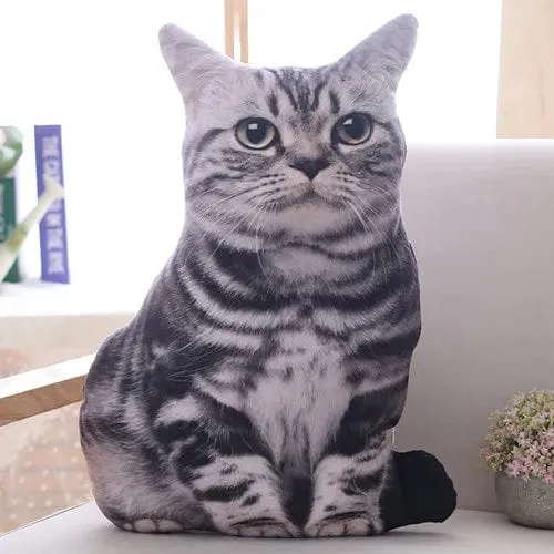 1 stück 50 cm Simulation Plüsch Katze Kissen Weiche Kuscheltiere Kissen Sofa Decor Cartoon Plüsch Spielzeug für Kinder Kinder Geschenk