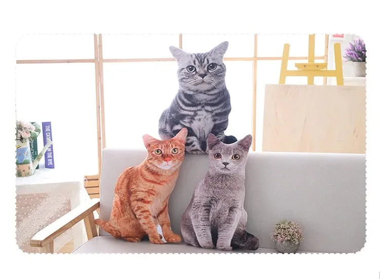 1 stück 50 cm Simulation Plüsch Katze Kissen Weiche Kuscheltiere Kissen Sofa Decor Cartoon Plüsch Spielzeug für Kinder Kinder Geschenk