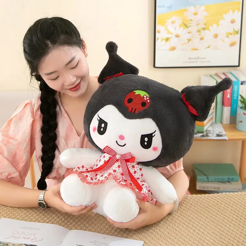 Sanrio Kawali Kuromi Hello Kitty My Melody Cinnamoroll Kissen Plüschtiere Plüschtier Schlüsselanhänger Gefüllte Puppe für Kinder Weihnachtsgeschenk