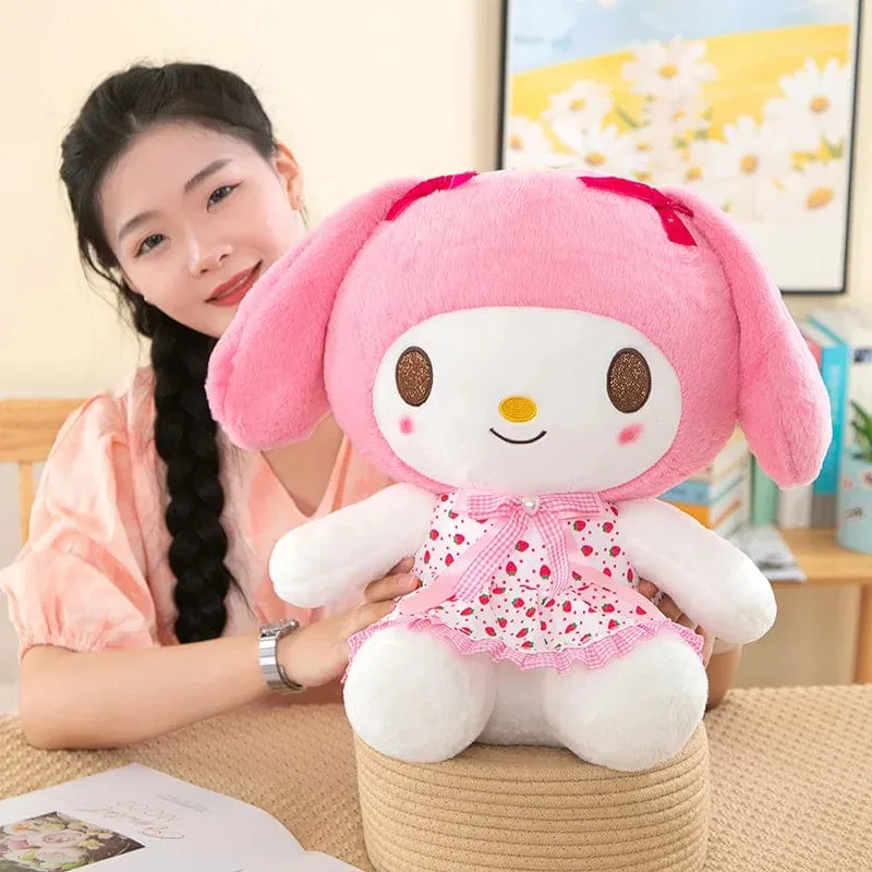 Sanrio Kawali Kuromi Hello Kitty My Melody Cinnamoroll Kissen Plüschtiere Plüschtier Schlüsselanhänger Gefüllte Puppe für Kinder Weihnachtsgeschenk