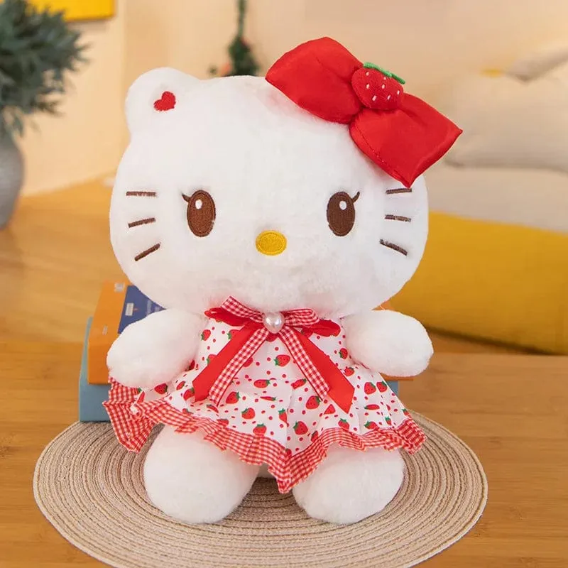 Sanrio Kawali Kuromi Hello Kitty My Melody Cinnamoroll Kissen Plüschtiere Plüschtier Schlüsselanhänger Gefüllte Puppe für Kinder Weihnachtsgeschenk