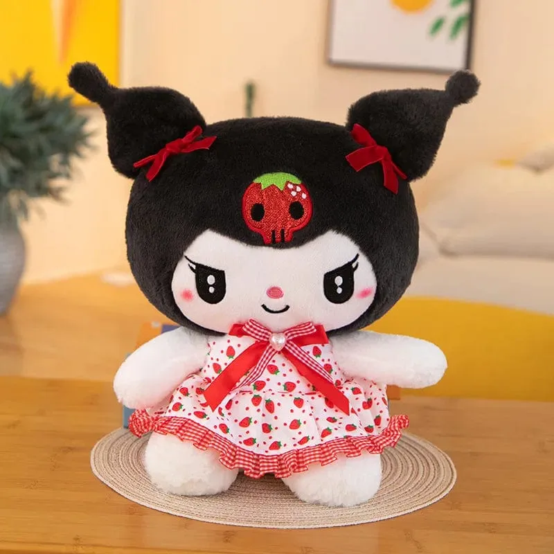 Sanrio Kawali Kuromi Hello Kitty My Melody Cinnamoroll Kissen Plüschtiere Plüschtier Schlüsselanhänger Gefüllte Puppe für Kinder Weihnachtsgeschenk