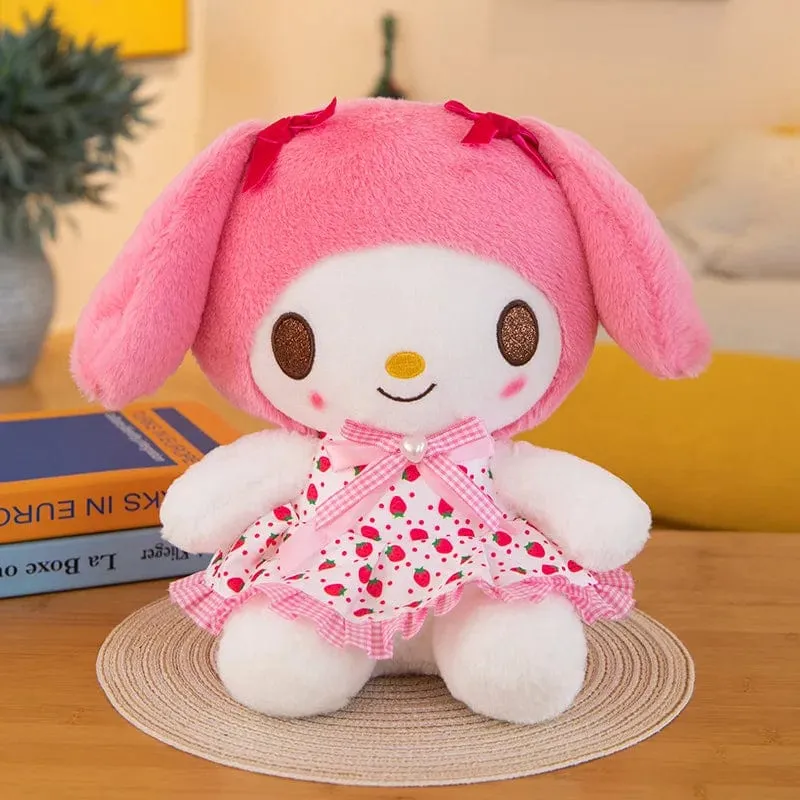 Sanrio Kawali Kuromi Hello Kitty My Melody Cinnamoroll Kissen Plüschtiere Plüschtier Schlüsselanhänger Gefüllte Puppe für Kinder Weihnachtsgeschenk