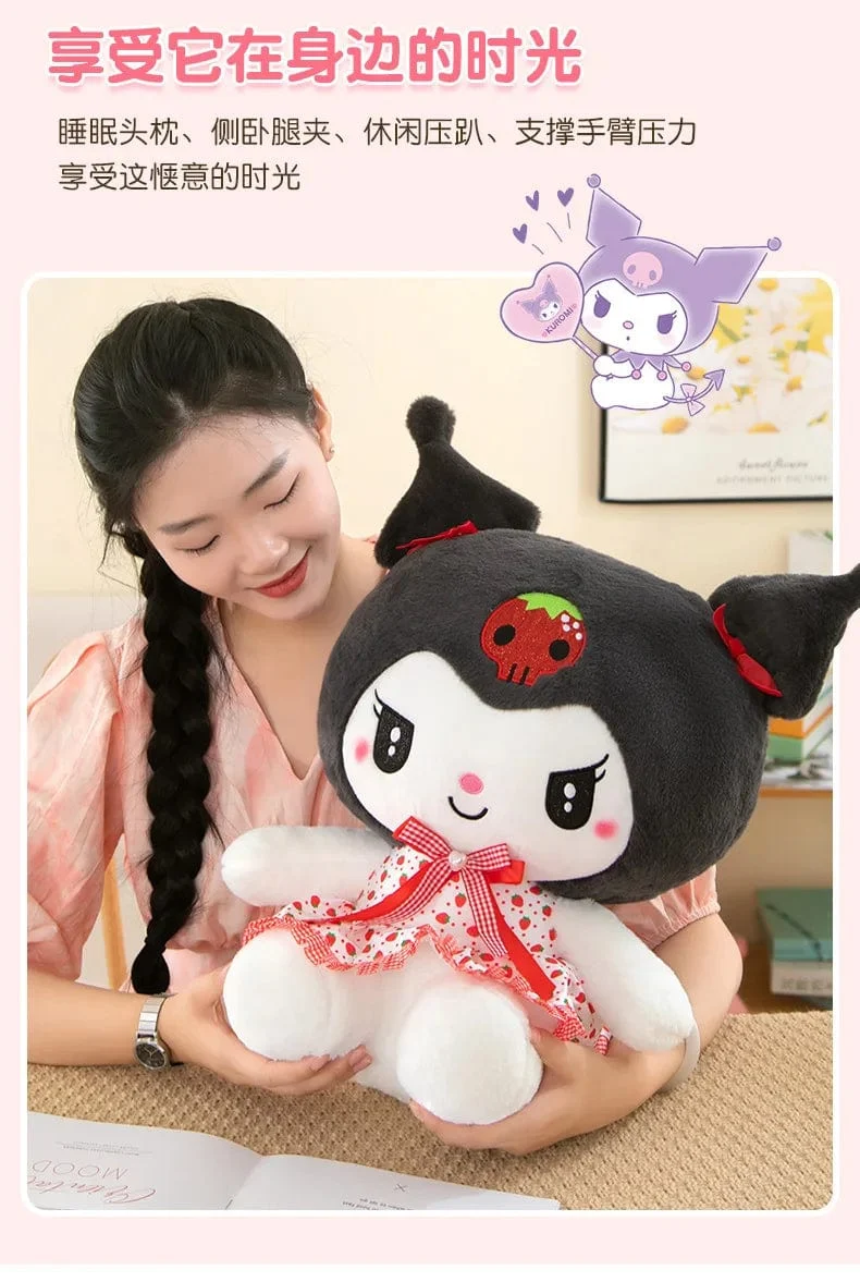 Sanrio Kawali Kuromi Hello Kitty My Melody Cinnamoroll Kissen Plüschtiere Plüschtier Schlüsselanhänger Gefüllte Puppe für Kinder Weihnachtsgeschenk