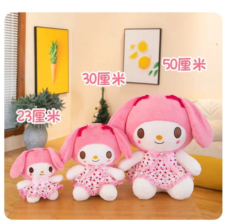 Sanrio Kawali Kuromi Hello Kitty My Melody Cinnamoroll Kissen Plüschtiere Plüschtier Schlüsselanhänger Gefüllte Puppe für Kinder Weihnachtsgeschenk