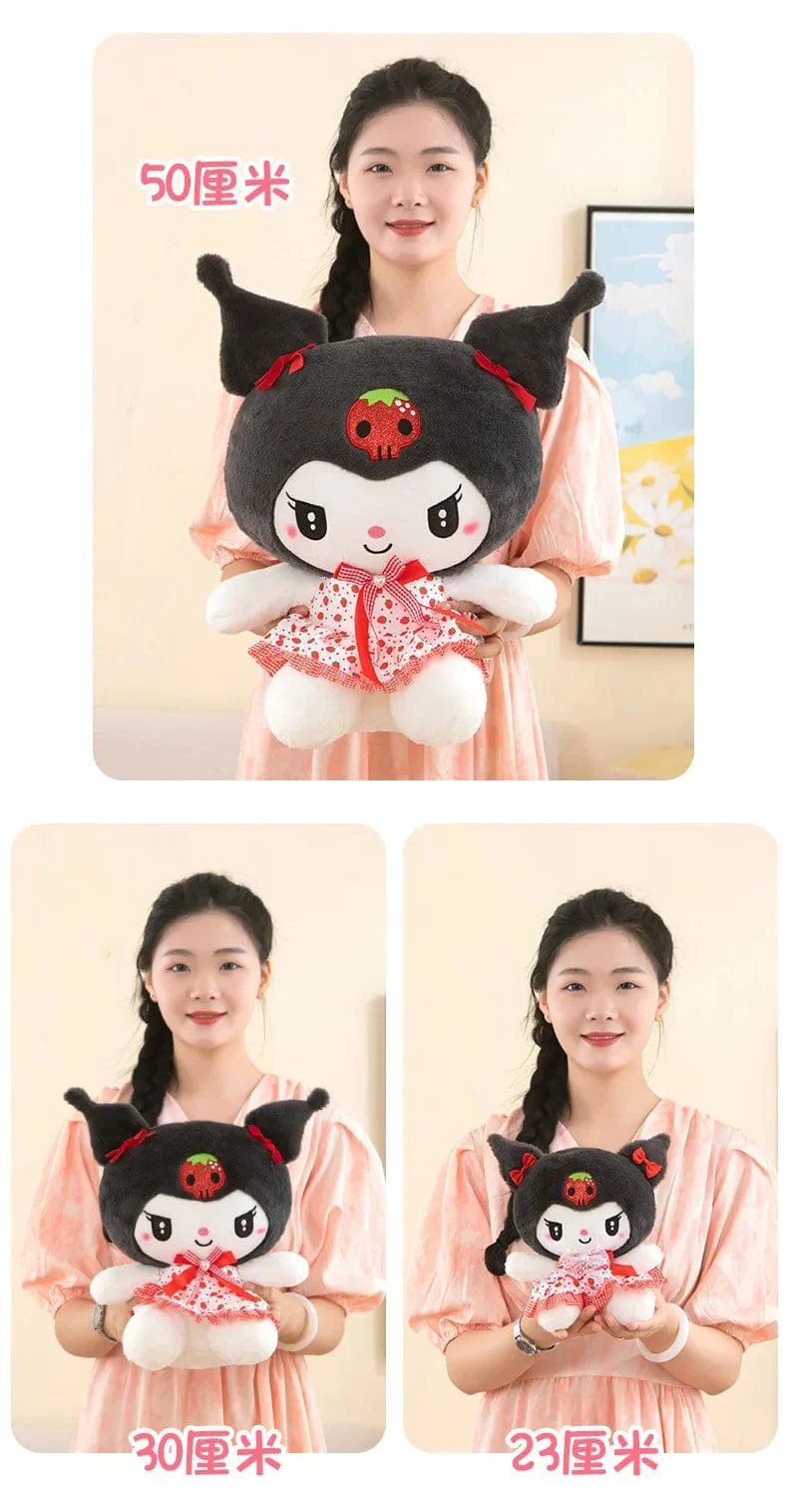 Sanrio Kawali Kuromi Hello Kitty My Melody Cinnamoroll Kissen Plüschtiere Plüschtier Schlüsselanhänger Gefüllte Puppe für Kinder Weihnachtsgeschenk