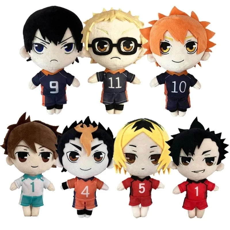 20 cm Anime Plüschpuppe Spielzeug Hinata Shyouyou Kageyama Tobio Tsukishima Kei Oikawa Tooru Nishinoya Yuu Süßes weiches gefülltes Kissen