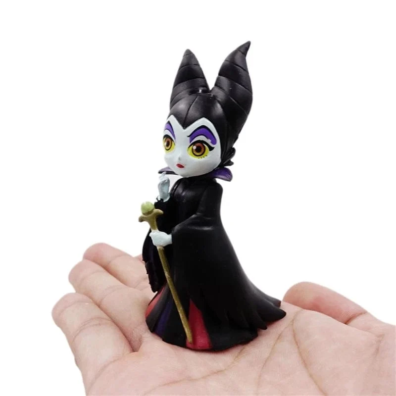 3-teiliges Set Q posket Petit Villains Maleficent Vinyl-Actionfiguren-Sammelfiguren, Modellpuppen, Spielzeug für Kinder, Weihnachtsgeschenk