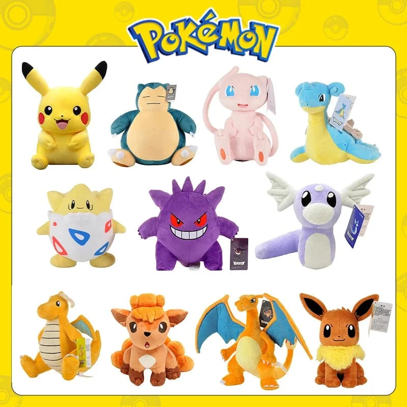 Pokemon Kawaii Pikachu Eevee Mew Charizard Stofftiere Cartoon & Niedliche Plüschpuppe Dekokissen Weihnachten Halloween Tag Geschenk