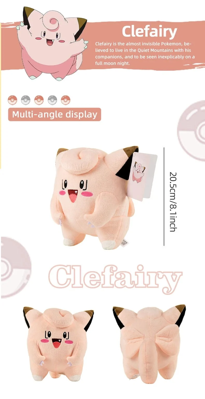 Pokemon Kawaii Pikachu Eevee Mew Charizard Stofftiere Cartoon & Niedliche Plüschpuppe Dekokissen Weihnachten Halloween Tag Geschenk