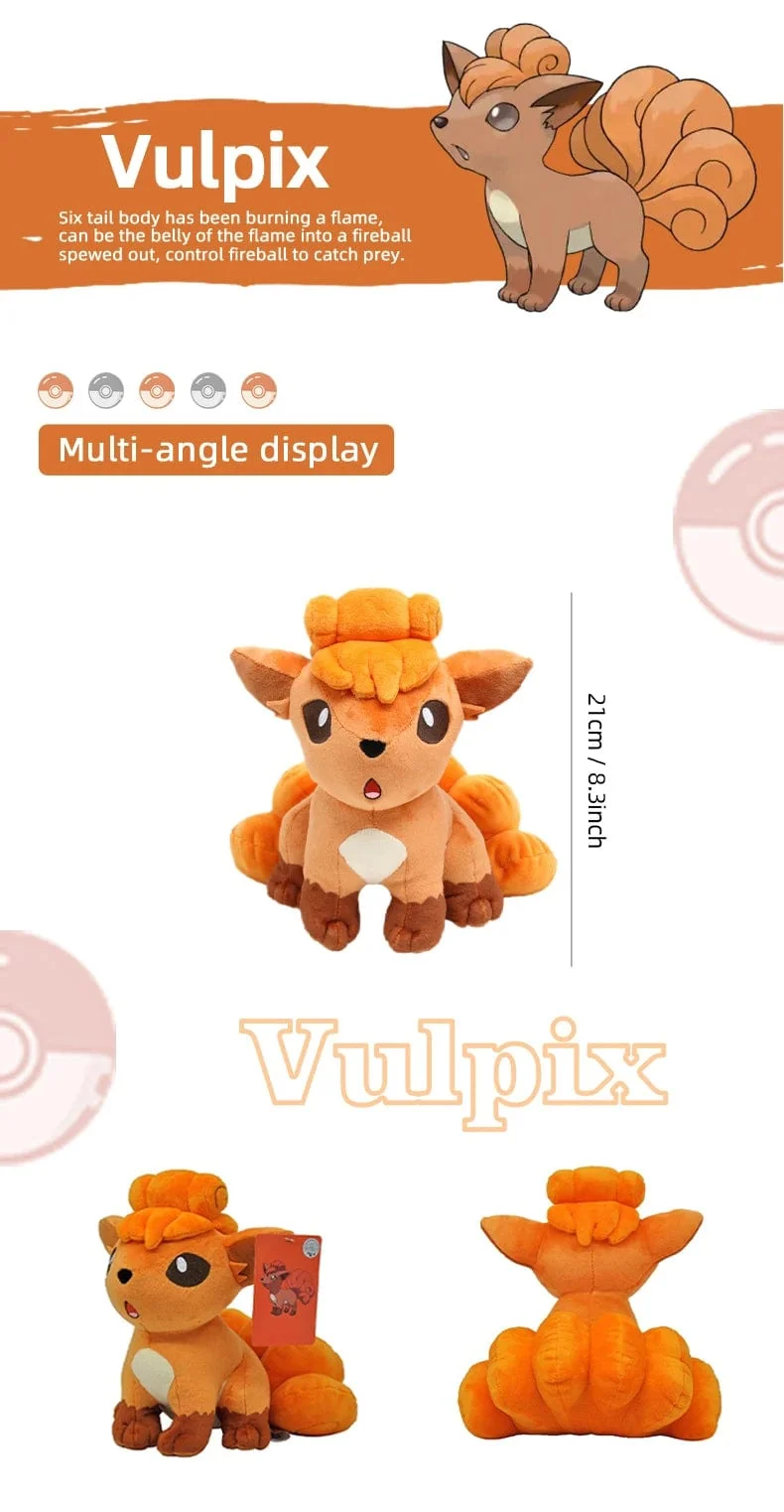 Pokemon Kawaii Pikachu Eevee Mew Charizard Stofftiere Cartoon & Niedliche Plüschpuppe Dekokissen Weihnachten Halloween Tag Geschenk
