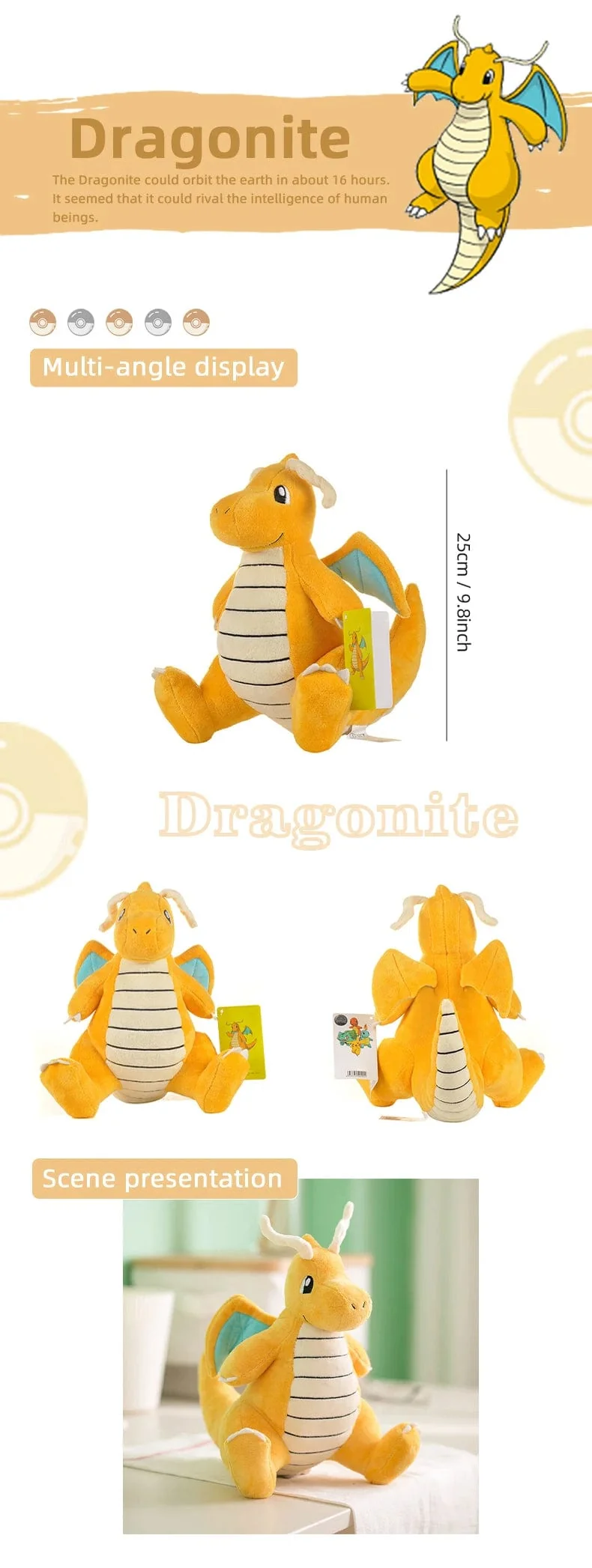 Pokemon Kawaii Pikachu Eevee Mew Charizard Stofftiere Cartoon & Niedliche Plüschpuppe Dekokissen Weihnachten Halloween Tag Geschenk