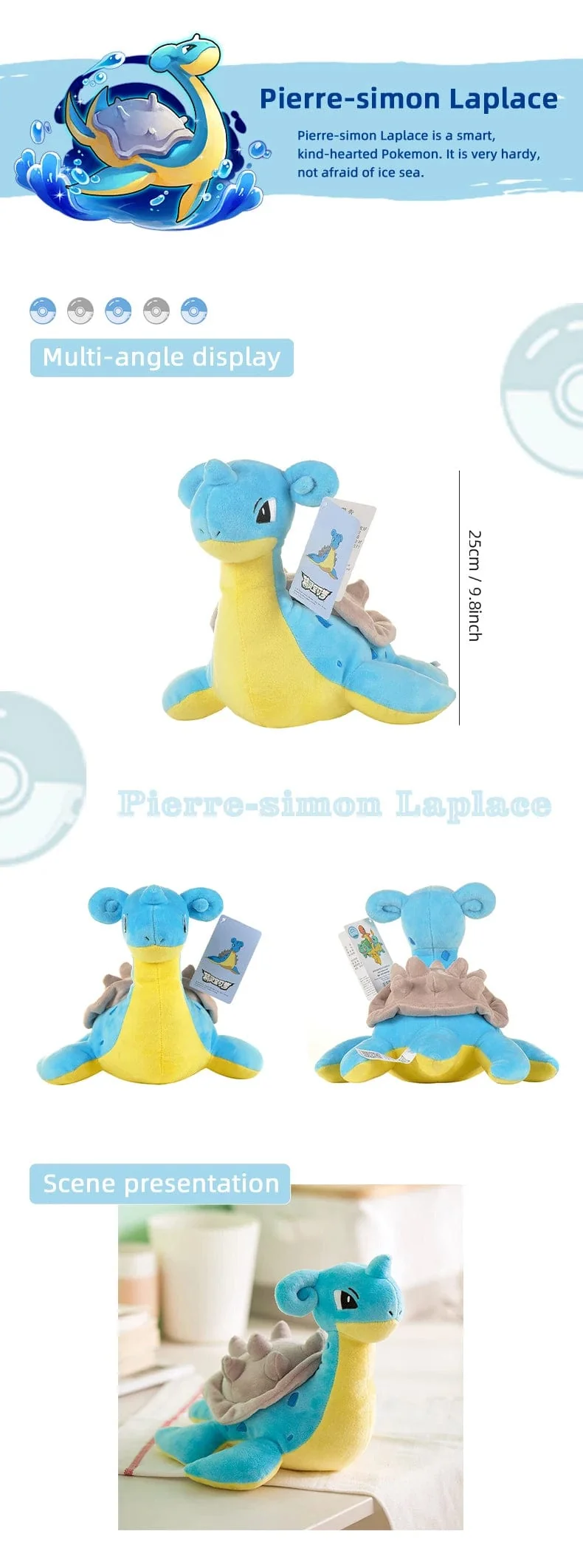 Pokemon Kawaii Pikachu Eevee Mew Charizard Stofftiere Cartoon & Niedliche Plüschpuppe Dekokissen Weihnachten Halloween Tag Geschenk