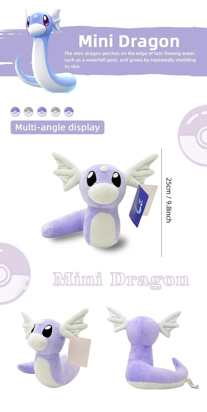 Pokemon Kawaii Pikachu Eevee Mew Charizard Stofftiere Cartoon & Niedliche Plüschpuppe Dekokissen Weihnachten Halloween Tag Geschenk