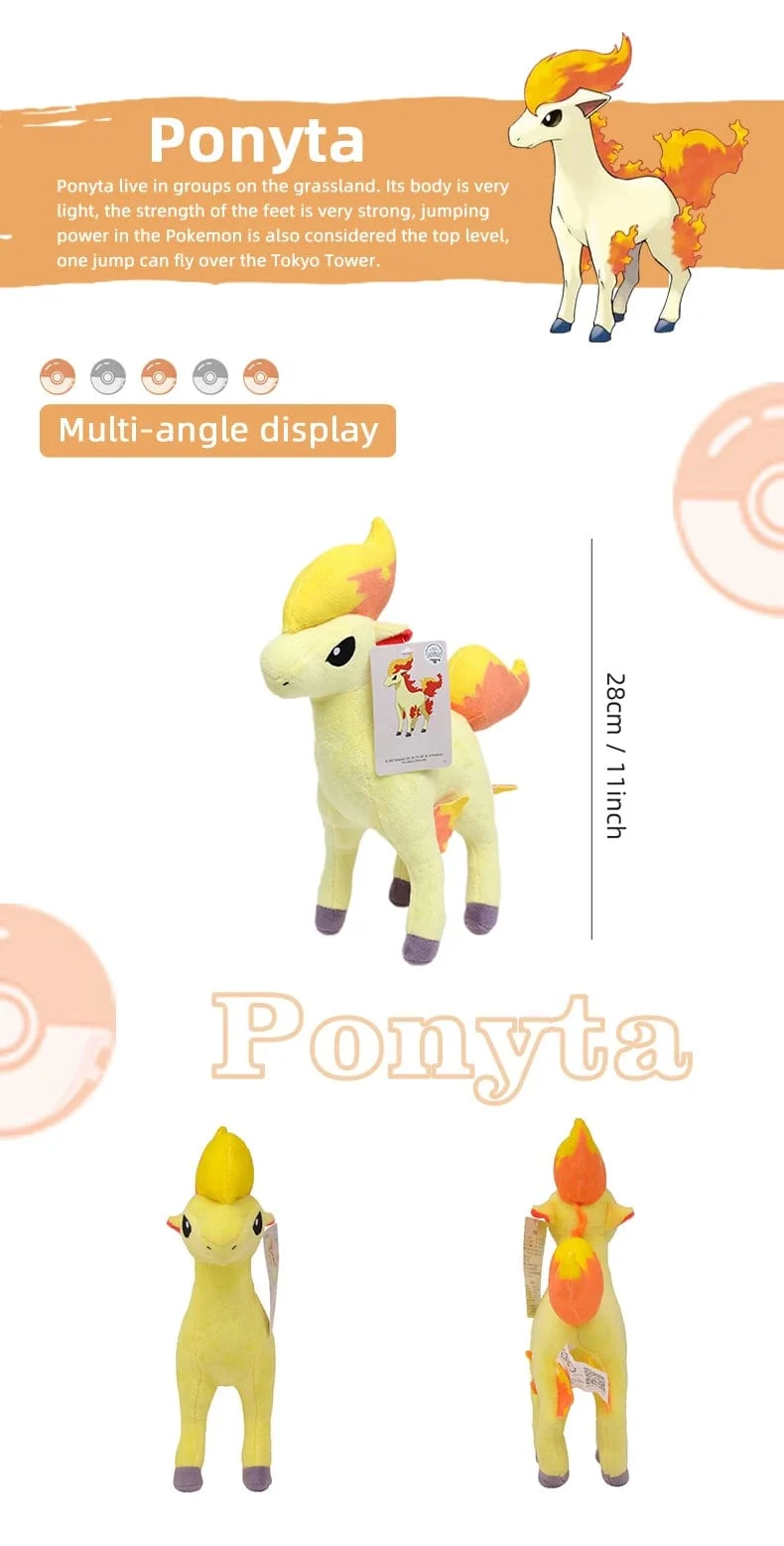 Pokemon Kawaii Pikachu Eevee Mew Charizard Stofftiere Cartoon & Niedliche Plüschpuppe Dekokissen Weihnachten Halloween Tag Geschenk
