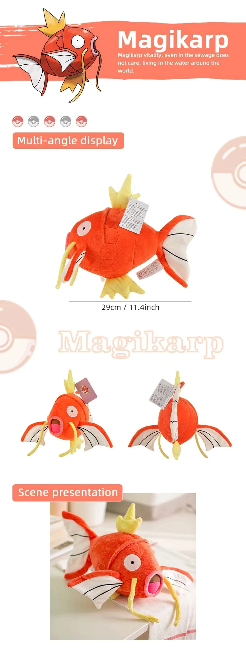 Pokemon Kawaii Pikachu Eevee Mew Charizard Stofftiere Cartoon & Niedliche Plüschpuppe Dekokissen Weihnachten Halloween Tag Geschenk
