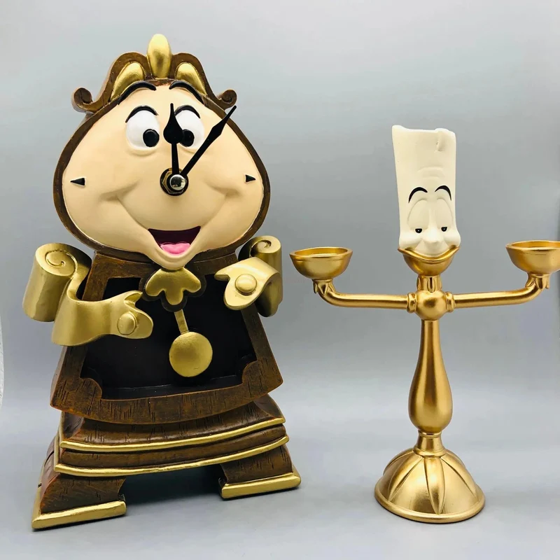 Disney Die Schöne und das Biest Cogsworth Mr Clock 24 cm Actionfigur Figur Sammlung Dekoration Spielzeug PVC Modell Weihnachtsgeschenke