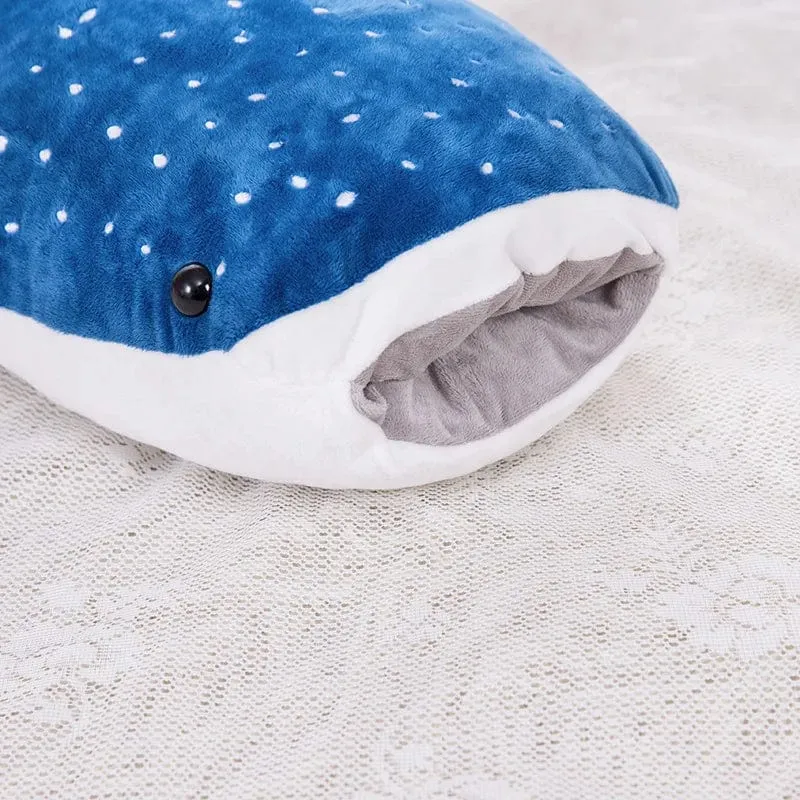 1 stück 56 cm cartoon simulation blauhai plüschtier gefüllte weiche kreative tier whale puppen kissen für kinder geburtstag gif