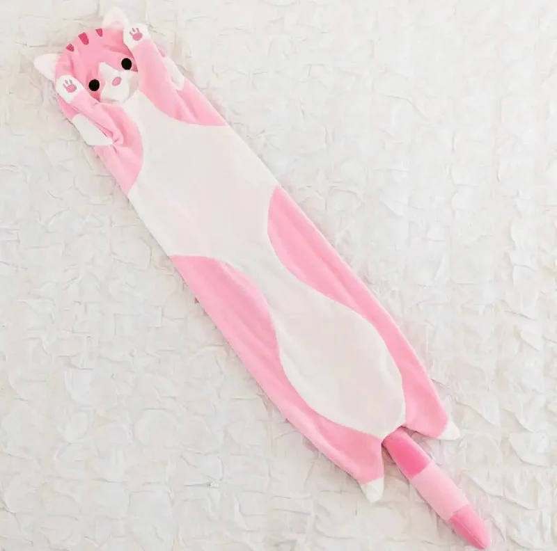 Große Größe Lange Streifen Clip Beine Katze Puppe Gefüllte Kissen Mädchen Schlaf Plüsch Faul Spielzeug Puppe Kuscheln Schlaf Mit Schlafenden Puppen