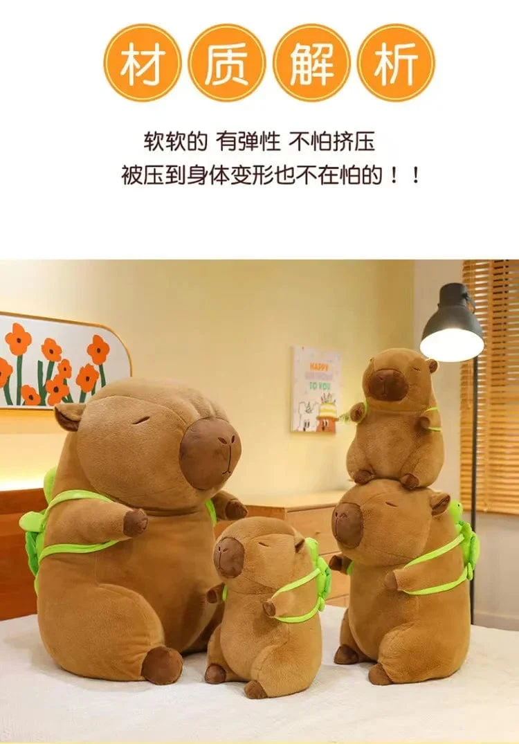 Kapibala Capybara Plüschtier, süßes Internet-Promi-Capybara-Jun-Puppe, hässliche süße Puppe, Meerschweinchen-Puppe, Jungen, Mädchen, Anime, Kawaii