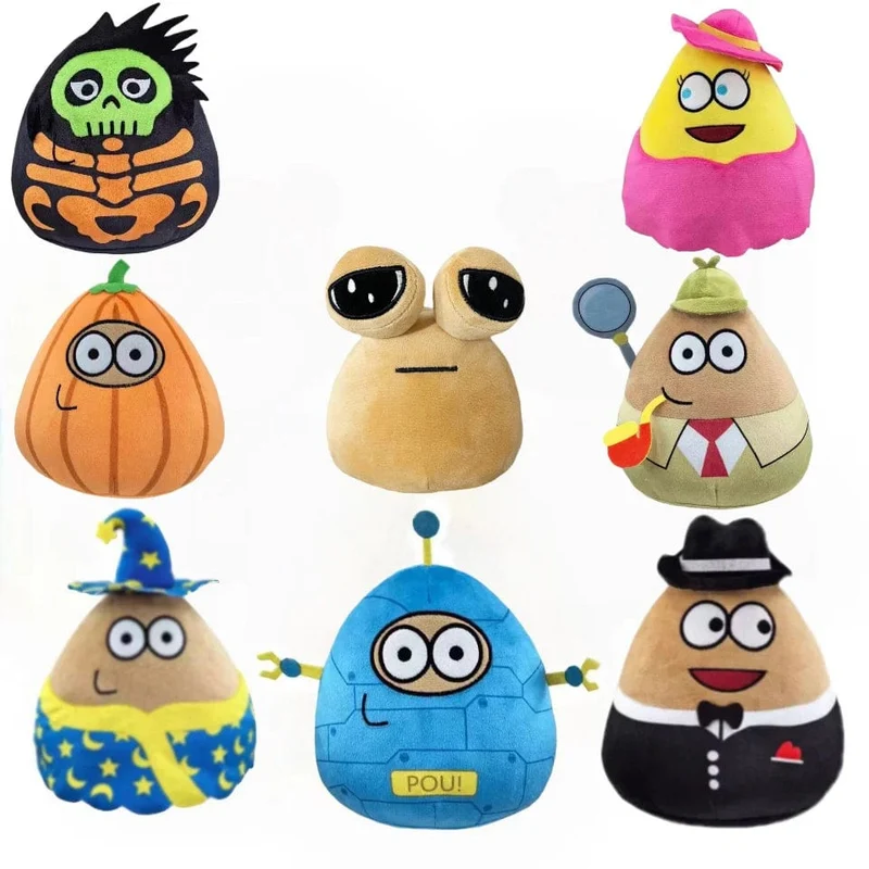Neues 21 cm heißes Spiel, mein Haustier, Alien Pou, Plüschtier, Furdiburb Emotion, Alien, Plüschtier, Stofftier, Pou-Puppe, Geburtstags- und Weihnachtsgeschenk