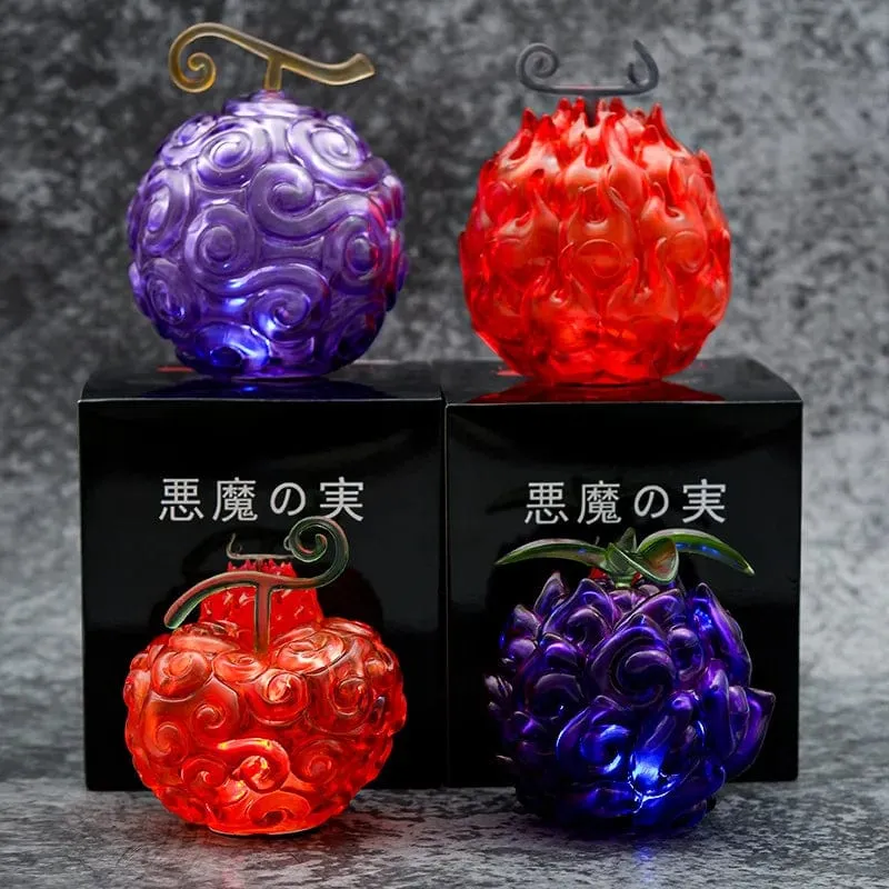 GK ONE PIECE Teufelsfrucht Modell Actionfigur Dämon Op-Op Frucht Flamme-Flamme Frucht Gum-Gum Frucht Leuchtende Sammlung Puppenspielzeug