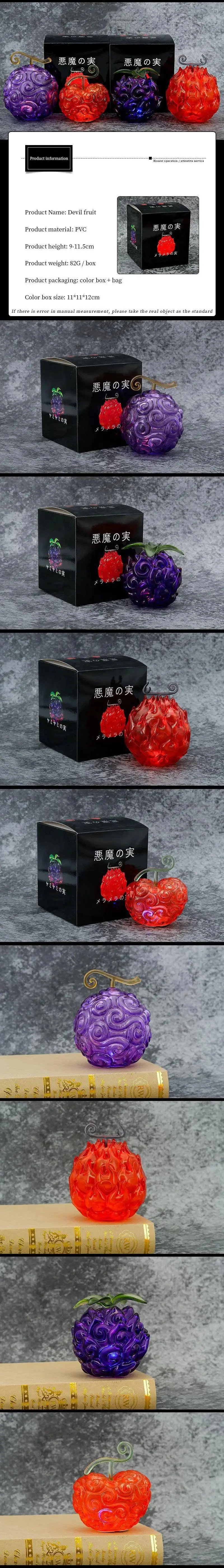 GK ONE PIECE Teufelsfrucht Modell Actionfigur Dämon Op-Op Frucht Flamme-Flamme Frucht Gum-Gum Frucht Leuchtende Sammlung Puppenspielzeug