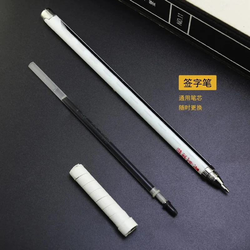 20CM Anime Demon Slayer Schwert Modell Gel Stift Kimetsu No Yaiba Tanjirou Waffe Schwarz Refill Cosplay Prop Student Geschenk Box Paket