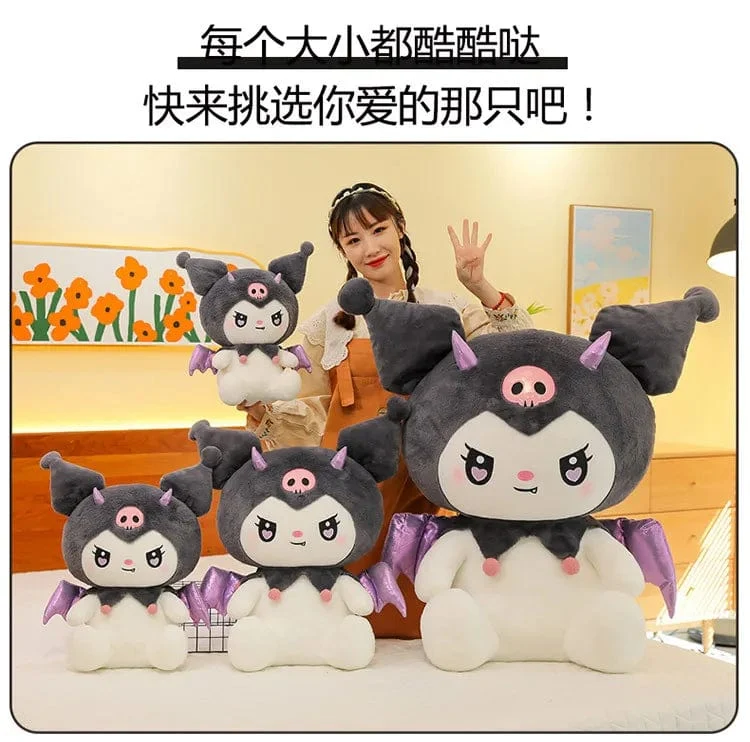 40CM Süße Sanrio Plushie Puppe Cartoon Kuromi Gefüllte Plüsch Puppe Melodie Plüsch Spielzeug Kissen Zimmer Dekoration Kinder Geburtstag Geschenke