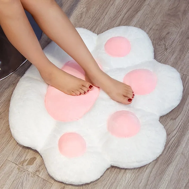 70 cm Kawaii Plüsch Bärentatzenmatte Niedliches Tier Bär Katzenfußkissen Herz Plüschkissen Gefüllte Stofftiere für Wohnkultur Geschenke