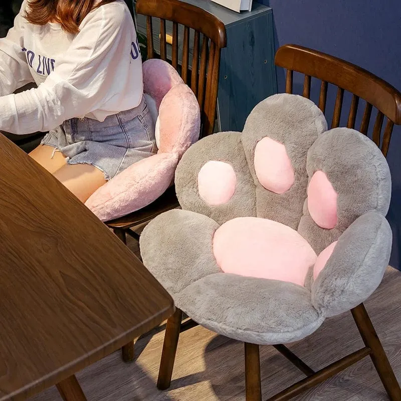 70 cm Kawaii Plüsch Bärentatzenmatte Niedliches Tier Bär Katzenfußkissen Herz Plüschkissen Gefüllte Stofftiere für Wohnkultur Geschenke