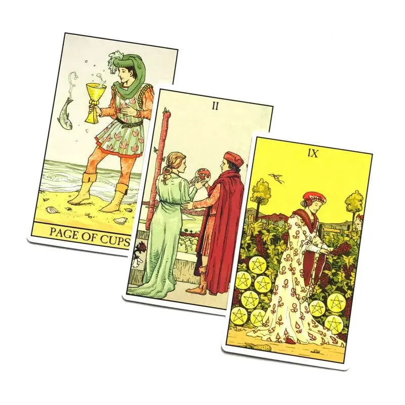 Nach Tarot Orakel Tarot Karte Schicksal Wahrsagerei Prophezeiung Karte Familie Party Spiel Tarot 78 Karten Deck PDF Guide