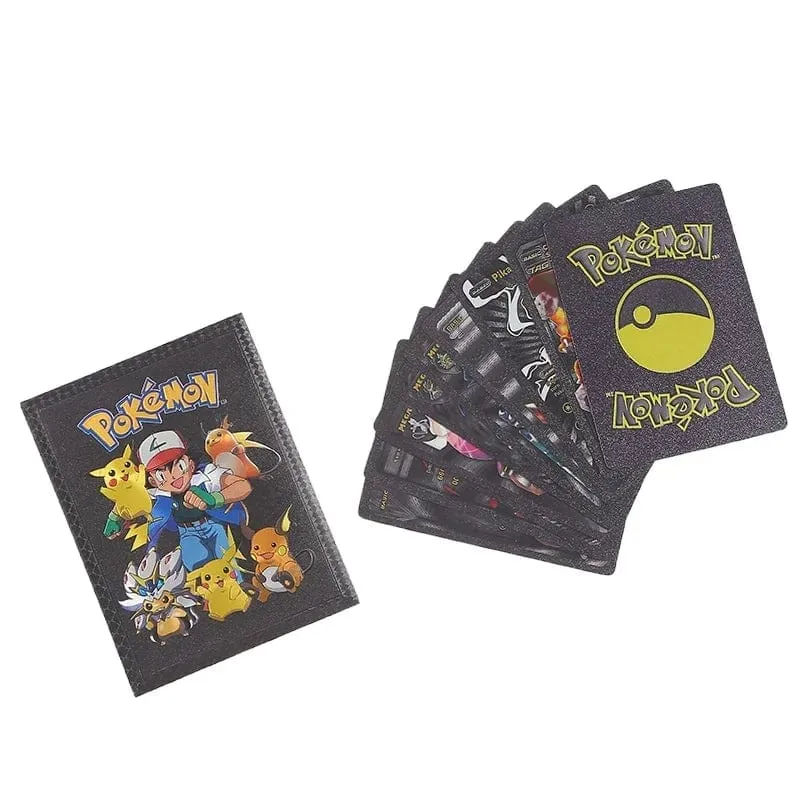 Original Pokemon Karten Pikachu Zufällig 10 Gold Folie Party Spiele Anime Peripheriegeräte Englisch Tisch Spiel Karte Sammlung Kinder Spielzeug