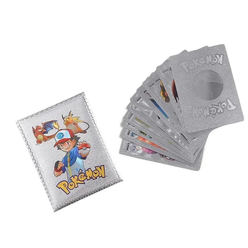 Original Pokemon Karten Pikachu Zufällig 10 Gold Folie Party Spiele Anime Peripheriegeräte Englisch Tisch Spiel Karte Sammlung Kinder Spielzeug