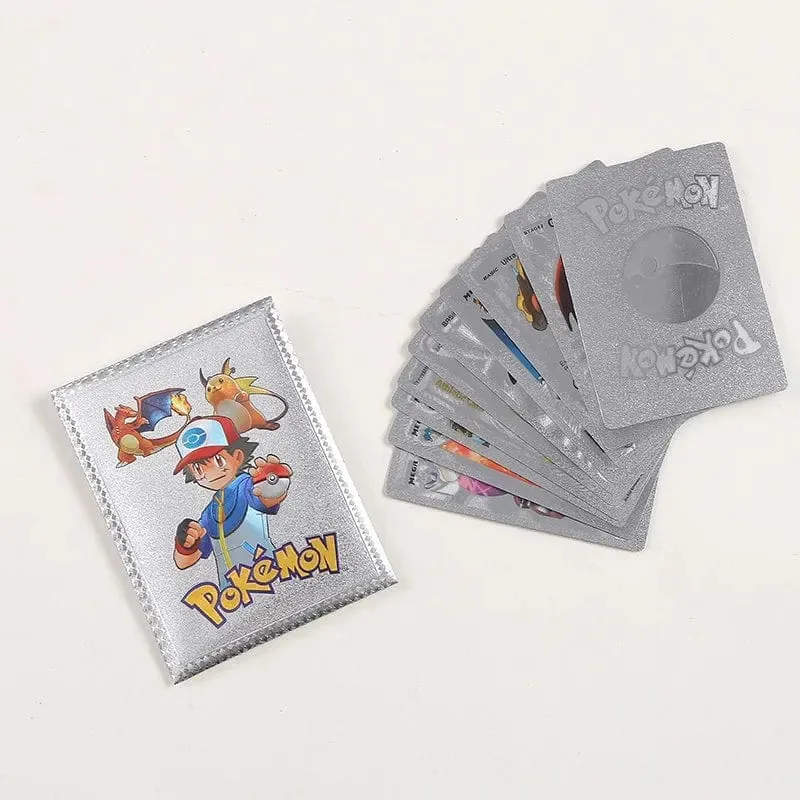 Original Pokemon Karten Pikachu Zufällig 10 Gold Folie Party Spiele Anime Peripheriegeräte Englisch Tisch Spiel Karte Sammlung Kinder Spielzeug