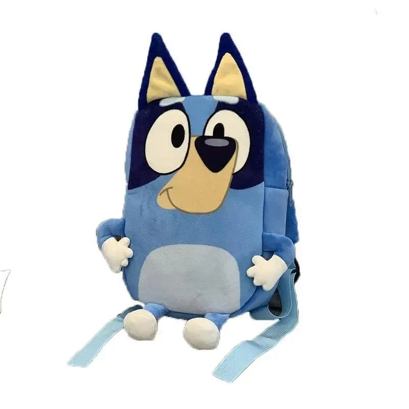 Bluey Family Kawaii Bingo Cartoon Niedlicher Plüsch-Rucksack Kinderschultaschen Anime Peripheriegeräte Mädchen Kinder Urlaub Spielzeug Geschenke