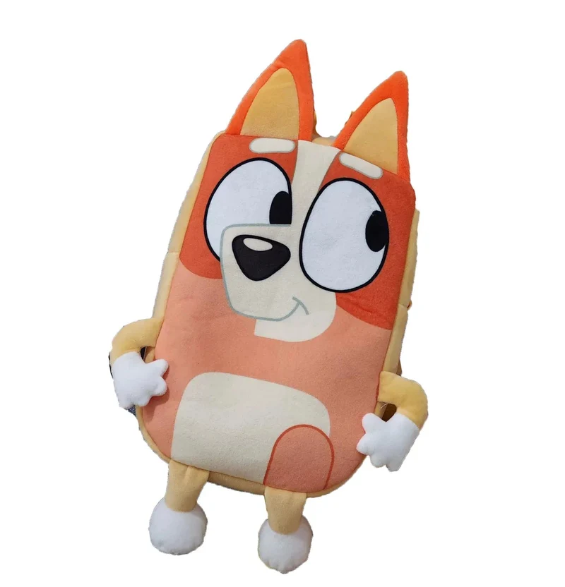 Bluey Family Kawaii Bingo Cartoon Niedlicher Plüsch-Rucksack Kinderschultaschen Anime Peripheriegeräte Mädchen Kinder Urlaub Spielzeug Geschenke