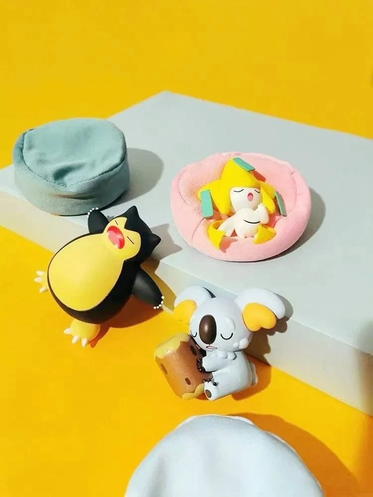Pokemon Modellbausatz Anime-Figuren Figur Sternentraum Pikachu Bulbasaur Serie Autoinnenraum Hand Schlafposition Spielzeug Geschenke