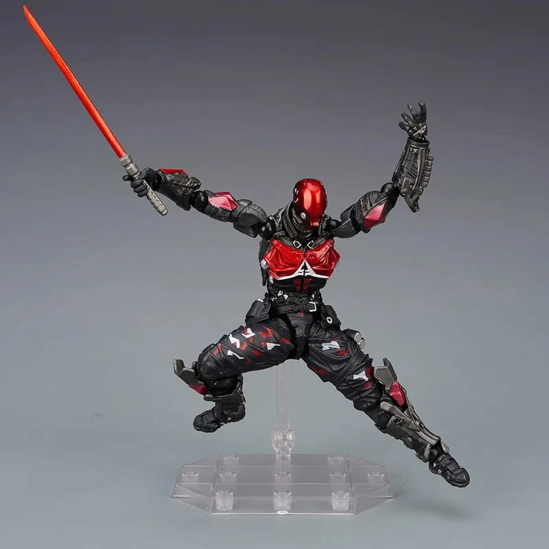 AMAZING YAMAGUCHI Arkham Knight Batman Red Hood Robin Jason Todd Figuarts Spiel Actionfigur Modell Spielzeugsammlung Weihnachtsgeschenk