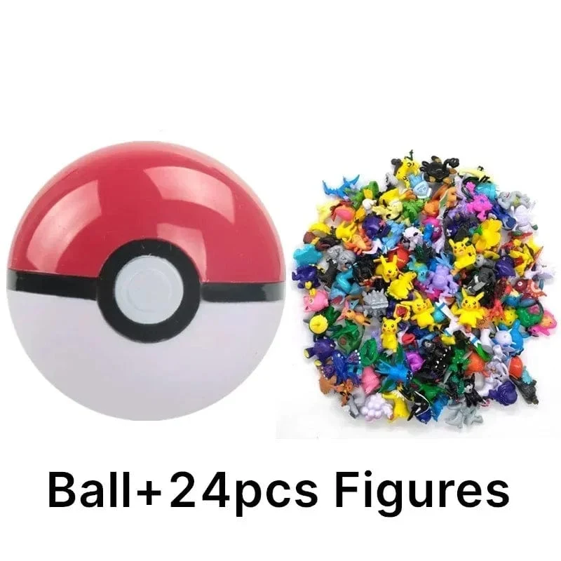Pokemon 7 cm Pokeball mit Figuren Action-Anime-Figuren Süßes Modell Spielzeugsammlung Anime Kinderpuppe für Weihnachtsgeschenke