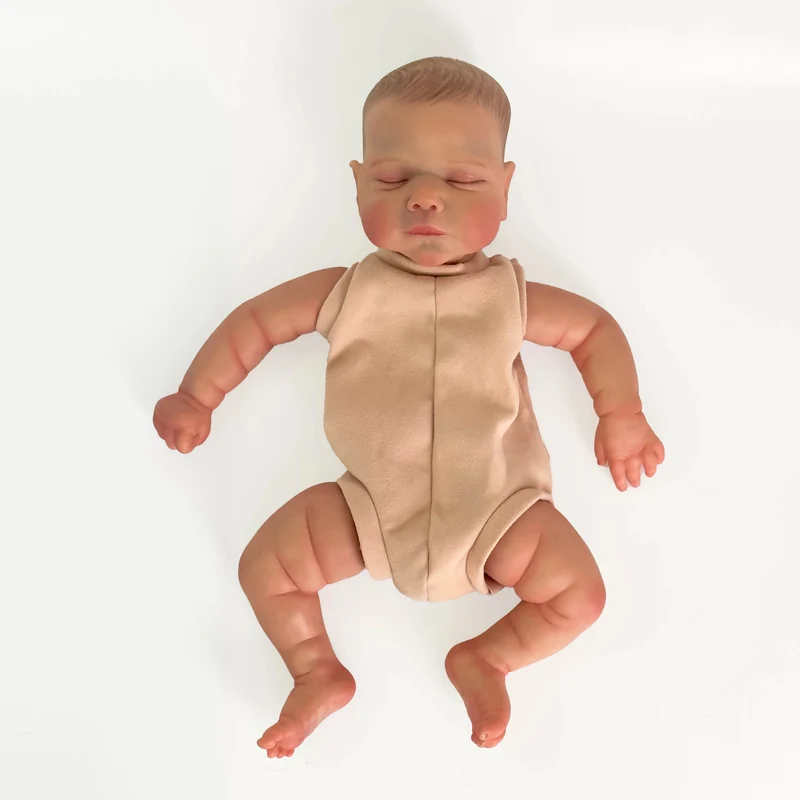 NPK 19 Zoll, bereits bemalte Bausätze, fertige Reborn-Puppe, Größe Marley, sehr lebensechte Babypuppe mit vielen Details, Adern