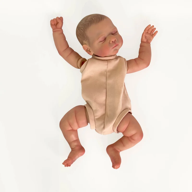 NPK 19 Zoll, bereits bemalte Bausätze, fertige Reborn-Puppe, Größe Marley, sehr lebensechte Babypuppe mit vielen Details, Adern