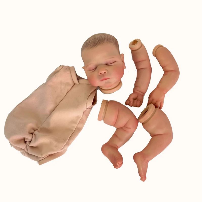 NPK 19 Zoll, bereits bemalte Bausätze, fertige Reborn-Puppe, Größe Marley, sehr lebensechte Babypuppe mit vielen Details, Adern
