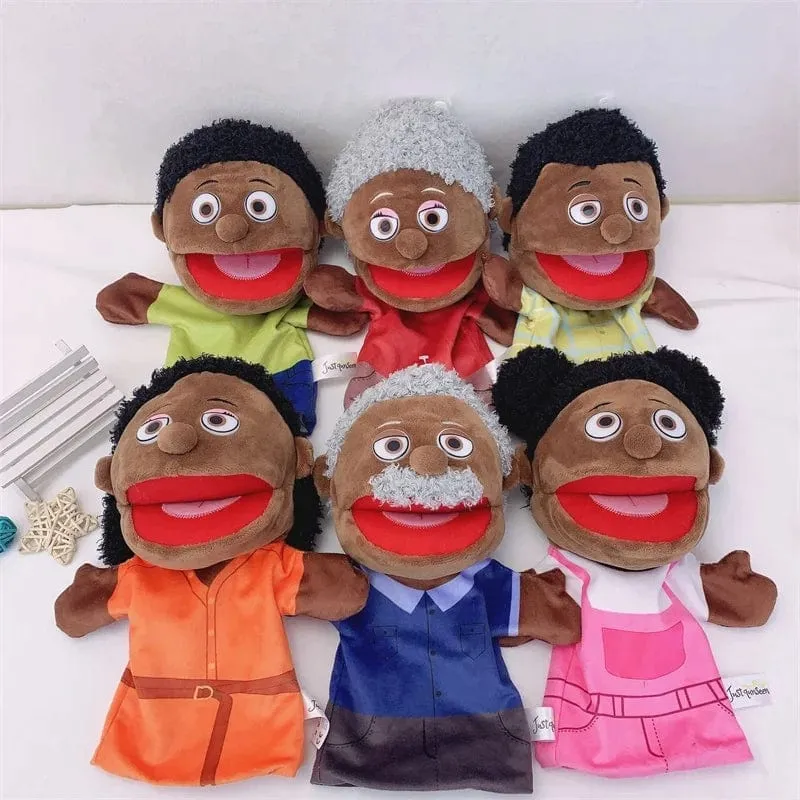 Familie Weiche Stofftier Puppe Papa Mama Bruder Schwester Cospaly Plüsch Puppe Pädagogisches Baby Spielzeug Kawaii Hand Finger Puppe