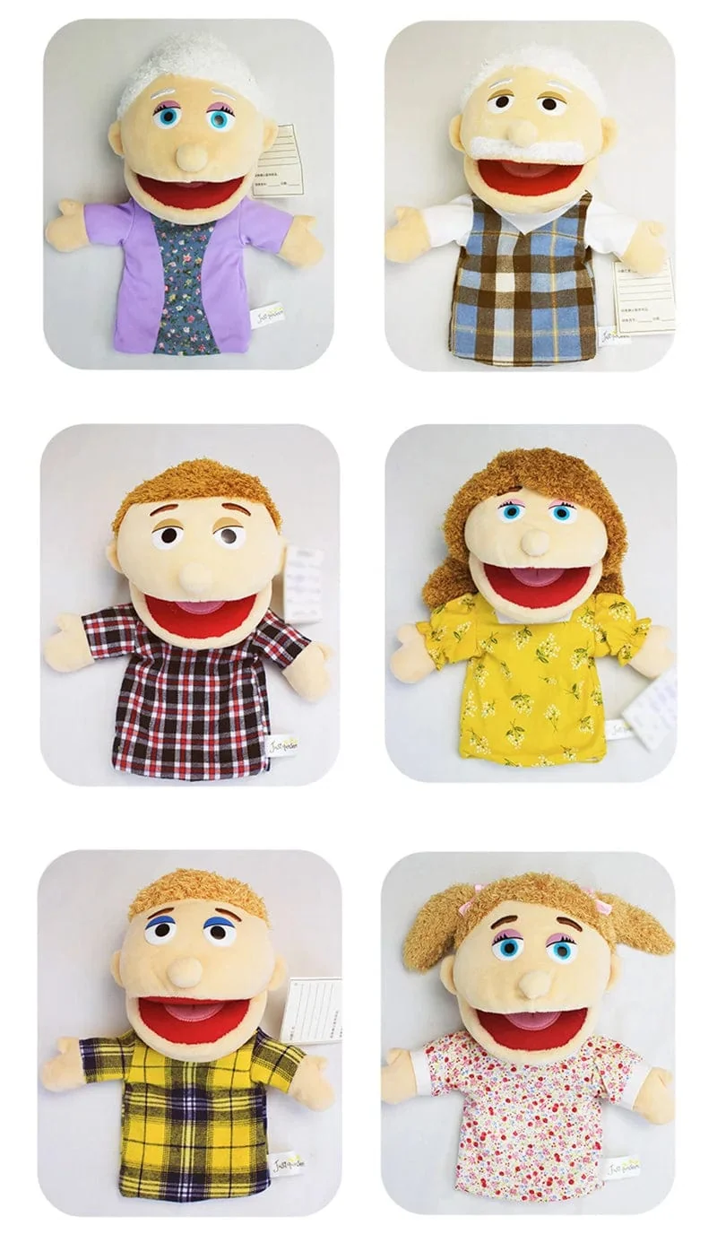 Familie Weiche Stofftier Puppe Papa Mama Bruder Schwester Cospaly Plüsch Puppe Pädagogisches Baby Spielzeug Kawaii Hand Finger Puppe